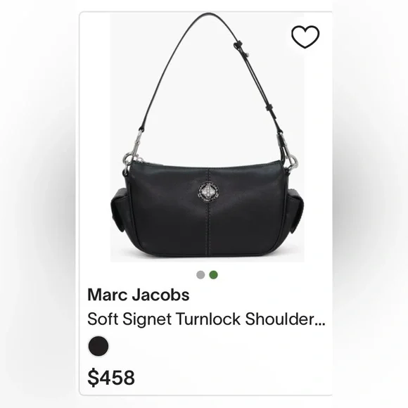 Marc Jacobs Signet Turnlock Leather Shoulder Bag â Pristine ⨠Retail: $458 - Picture 2 of 16